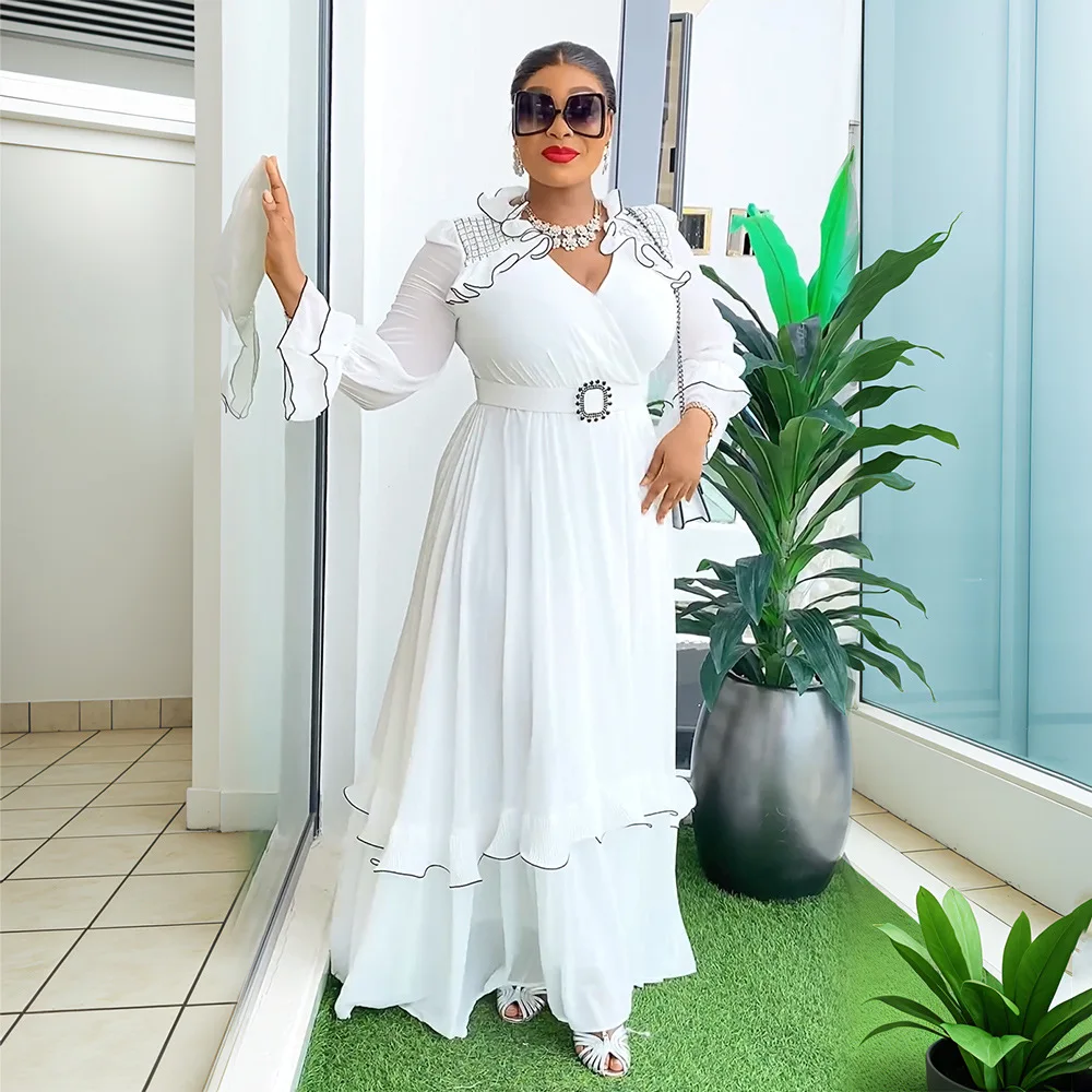 Robe en mousseline de soie dernier cri pour femmes tissu en