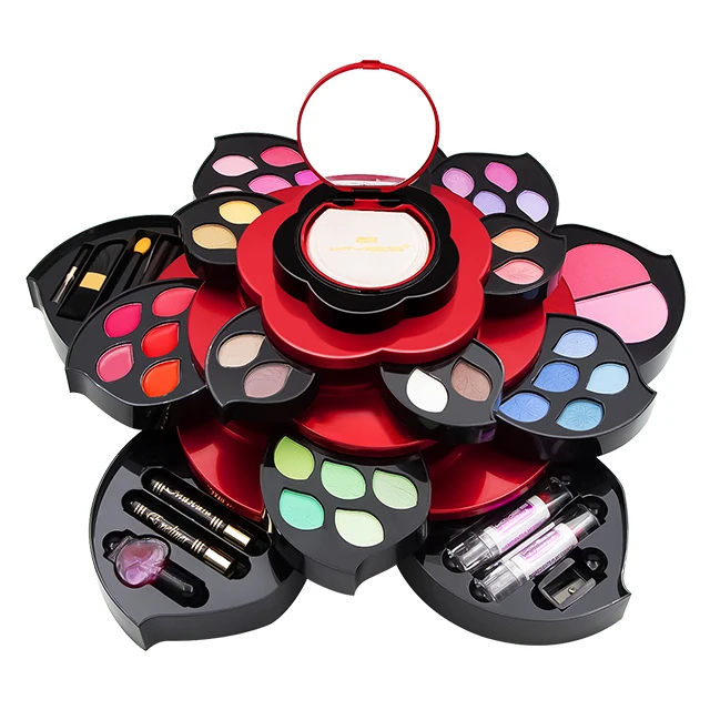 KMES big flower makeup kit/setprofessional eyeshadow powder bulusher  Beauty Cosmetic  Makeup for  girls  C-809A-2
