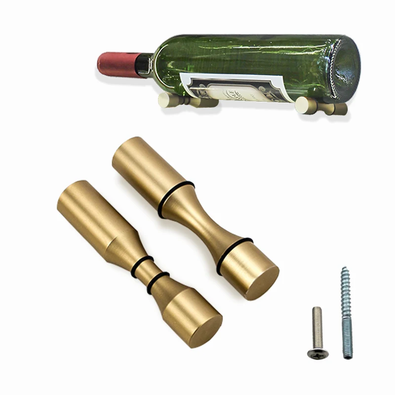 Single Bottle Wine Rack Pegs Wall Mount Aluminum Alloy Wine Display