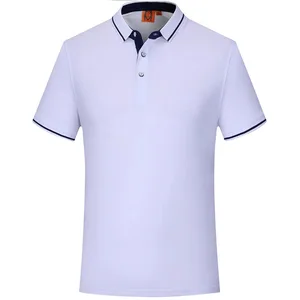 Men's Women's Summer for Polo Shirt Short Sleeve Corporate Culture T-Printed Embroidered Logo Anti-Pilling Knitted Advertising