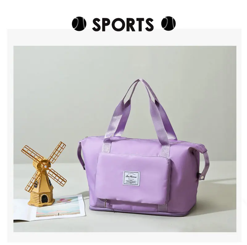 Large Capacity Folding Travel Bag Women Travel Bags Large Capacity Hand Luggage Tote Duffel Set For Lady