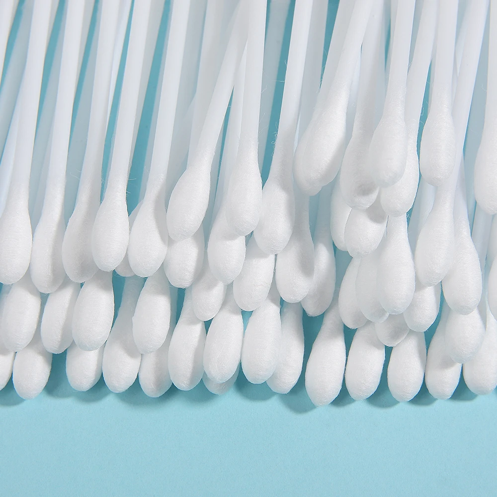 200 шт Дешевые Наушники для чистки красоты ватные цветные пластиковые ватные палочки