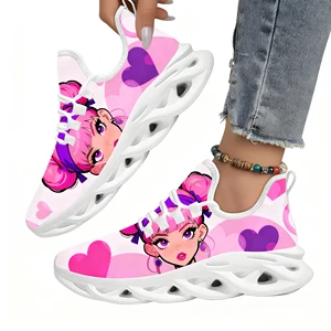 Custom Image Summer New Arrival Women's Plus Size Mesh Breathable Running Shoes Thin Lightweight Trendy Sports Shoes for Men