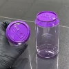 Purple bottle with purple lids