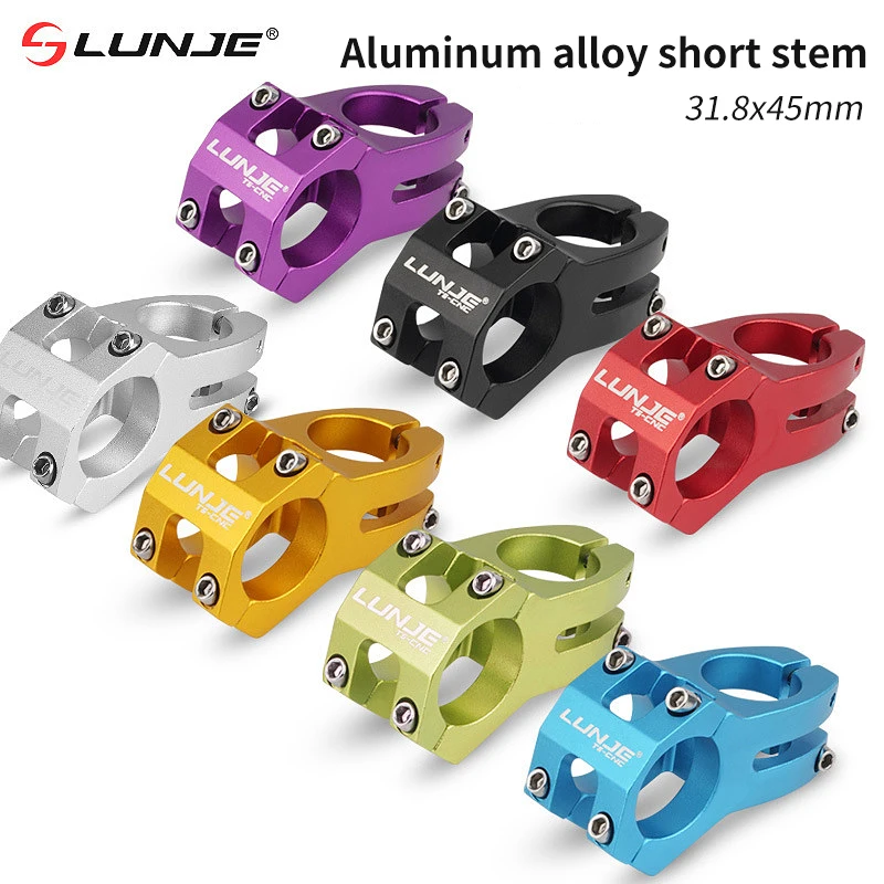 Short Power Stem for Mountain Bikes, Made of Aluminum Alloy, Suitable for Road Bikes. This Ultralight And High-Strength Handlebar Stem Has a Diameter of 31.8Mm And Is Designed for * Cycling
