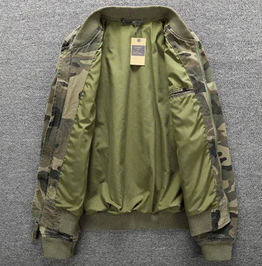 Men's Bomber Jacket Cotton Casual Camouflage Men's Casual Jacket_voghion.com