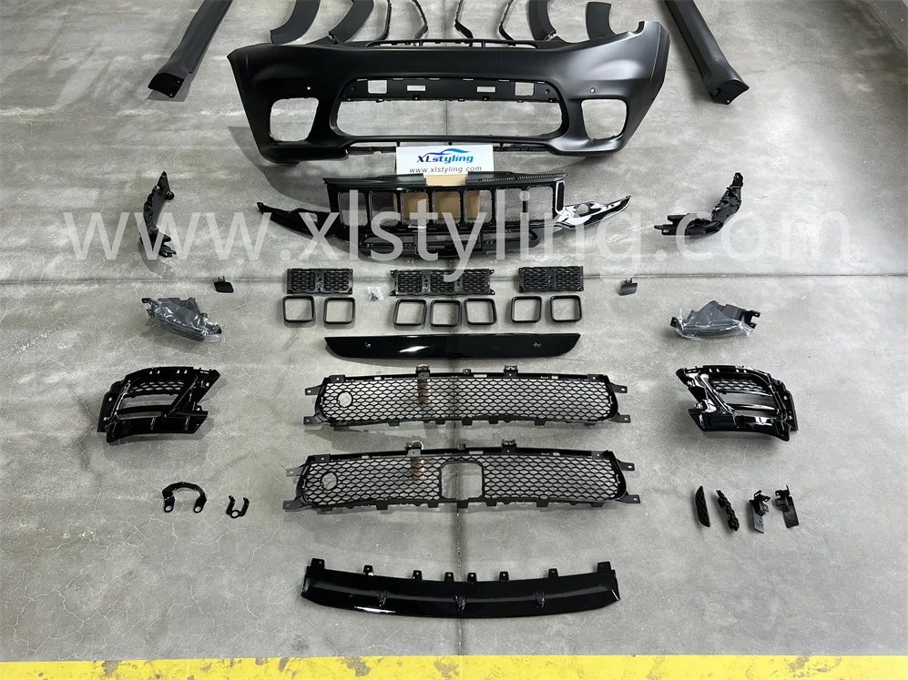 XLstyling Car Conversion Upgrade Front Bumper Facelift Bodykit SRT-8 Body Kits for Jeep Grand Cherokee 2014-16 16-23