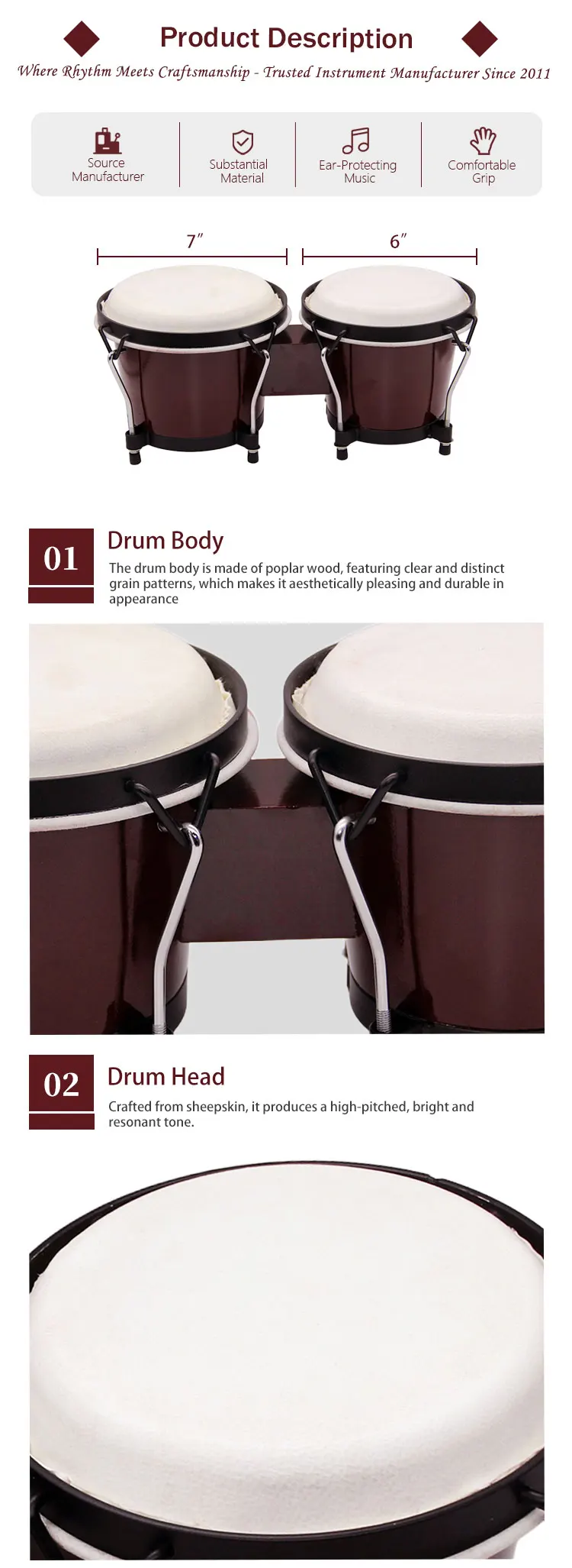 Bongo Drum Set