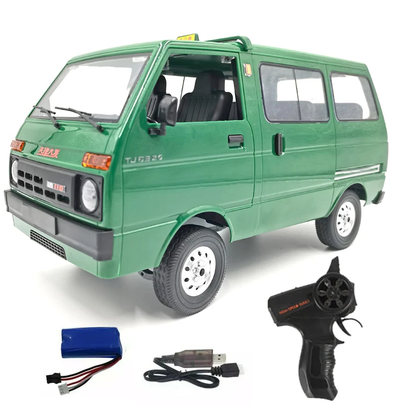 WPL D42 RC Drift Car 1/10 Simulated Mini Drift Taxi Dual Battery Minibus