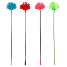 Long Handled Bristles Cobweb Duster Handheld Cobweb Broom With Long Pole for Clearing Dust and Cobwebs Form Ceiling