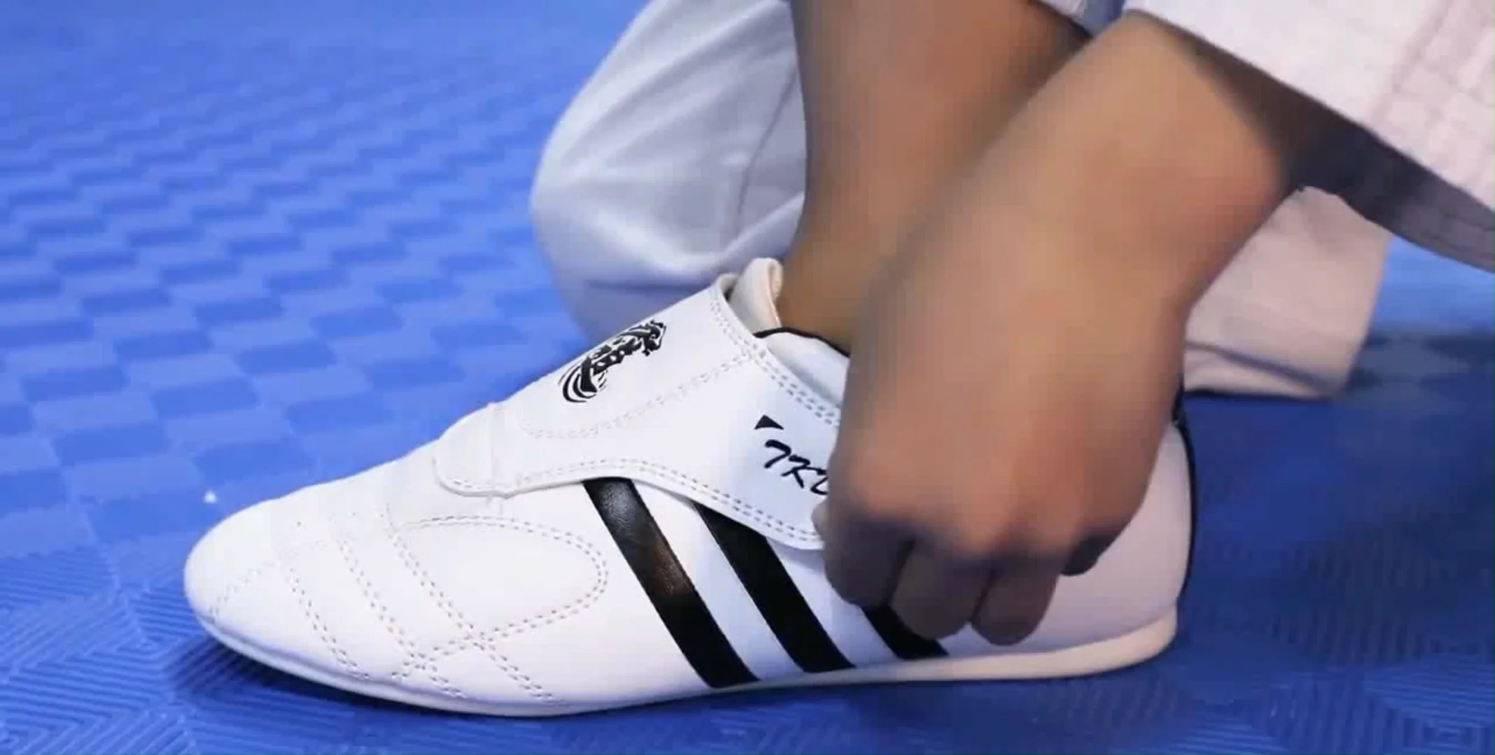 Martial Arts Shoes Taekwondo Shoes Wholesale White Durable Pu Men