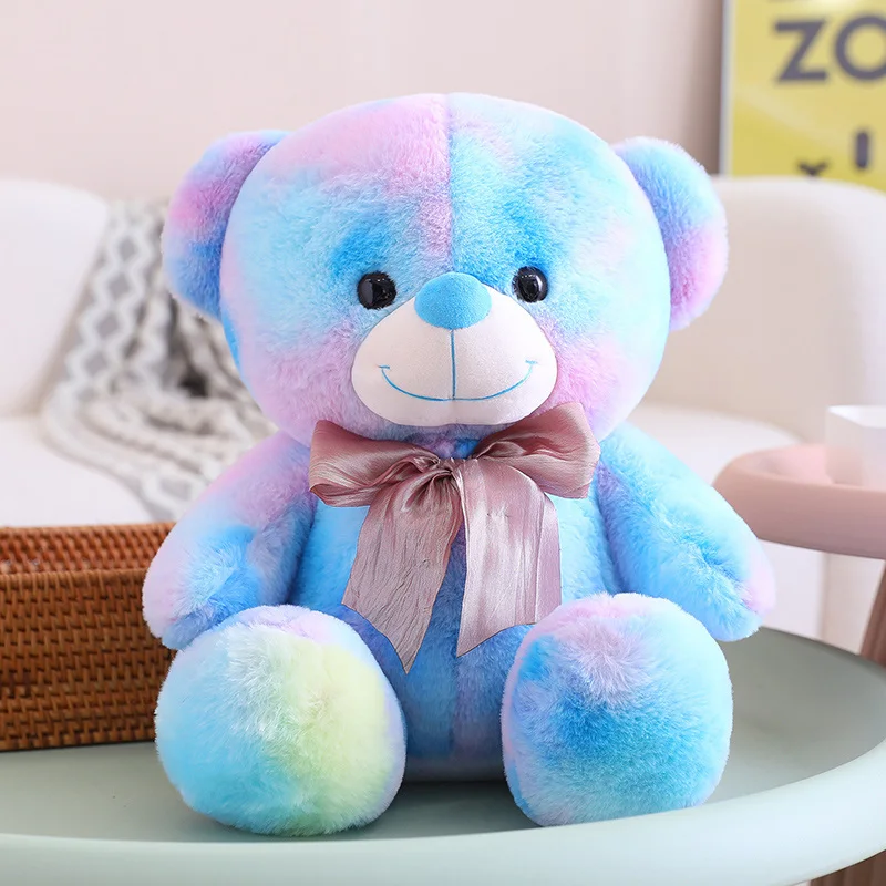 2024 desain baru boneka beruang Teddy ungu romantis boneka binatang untuk  hadiah