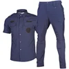 dark blue with short sleeve