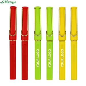 Hot Selling Luxury Business Office Pen Promotional Liquid-Ink Gel Pen 0.5mm Writing Width Plastic Customizable Logo Advertising