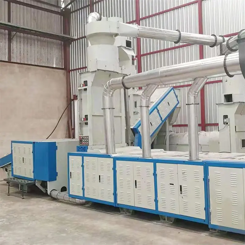 300-500 кг/ч оборудование для переработки ткани ветоши старой одежды из твердого