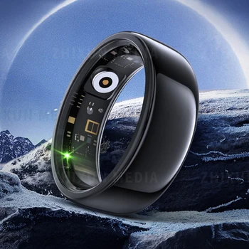 Waterproof Smart Ring Health Fitness And Mood Sensor Bluetooth Smart Ring Size 13 With Air Gesture