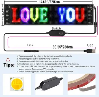Cartello LED per auto,cartello LED programmabile,pannello a matrice flessibile tramite app Bluetooth,display LED e tavola per negozi,bar e aree commerciali Sale - mobile