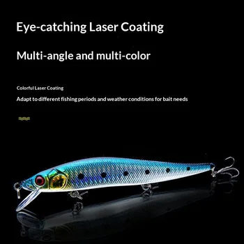 14cm 22g Stainless Steel Long-Throwing Sea Bass Killer Lure Large Minnow Artificial Hard Bait Ball Bearing for Cross-Border – Minnow – view 3