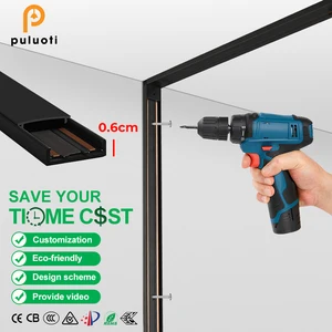 H6mm Ultra-thin Magnetic Track Simple Indoor Linear Lighting System Commercial Hot - Selling Lighting Magnetic Rail Floodlight