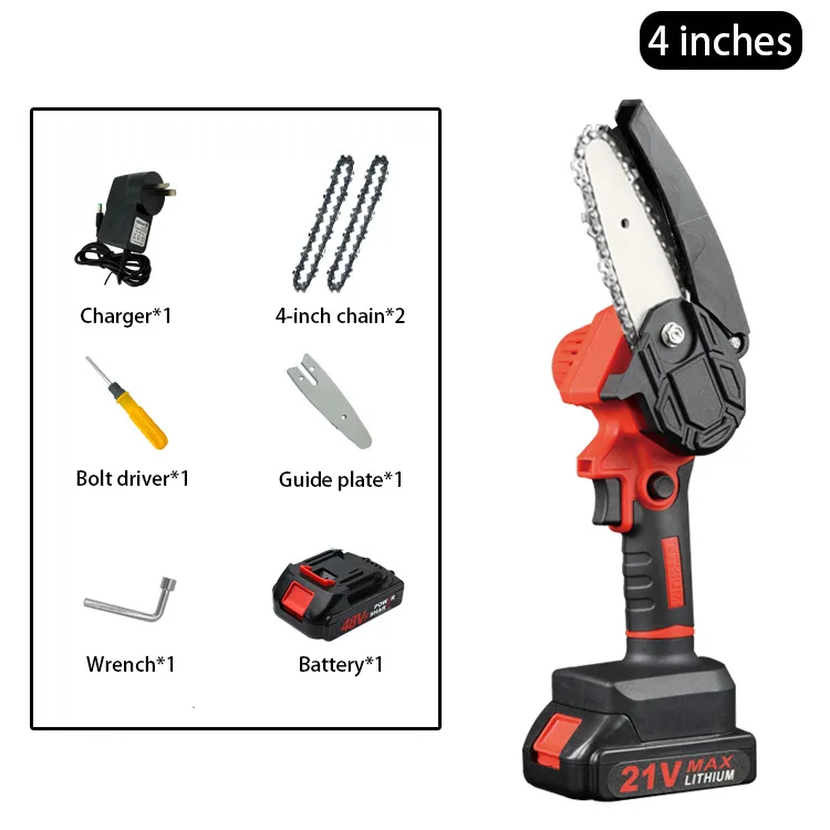 New Mini Chainsaw Cordless Power Chain Saws Portable Electric Chainsaw