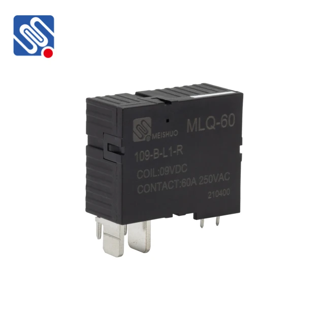 Meishuo MLQ-60-109-B-L1-R Magnetic Latching Relay 60a DC 9V 12v 24v NO 60A 250VAC Electromagnetic Relay High Power PCB 1A 1B