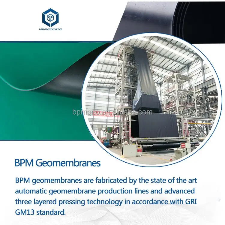 High Density Polyethylene Impermeable Liner 1mm Plastic Dam Liner 1.5mm