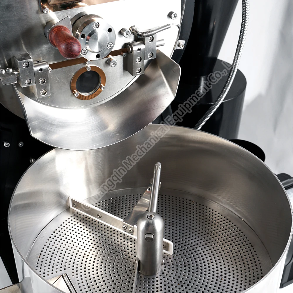 Máquina tostadora de tambor de granos de cacao de 2kg, tostadores