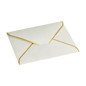 Factory Supplier Handmade Gold Foil Paper Wedding Invitations Envelopes New Brand Wallet Envelope for Gifts