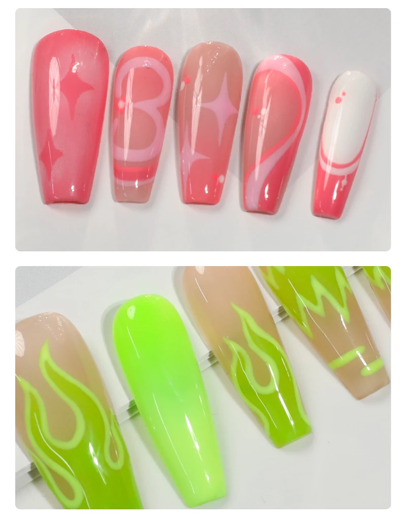 48 Color OEM Beauty Semi-permanent gel Nail Summer 15ml Neon Gel polish Set Nails Suppliers Custom Uv Gel details