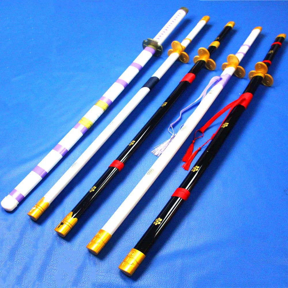 104cm Bamboo Anime 1 Piece Zoro Wooden Katana Sword Anime Katana For ...