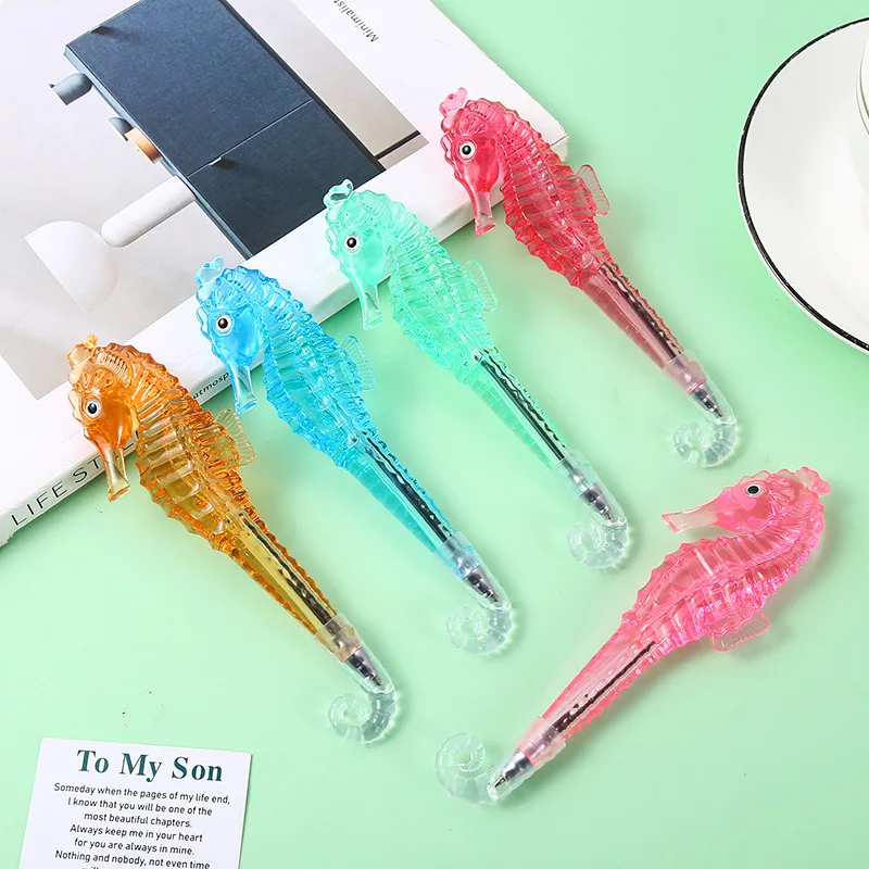 Penne A Forma Di Pesce | Set Da 8 | Multicolore | Cancelleria Creativa Per Studenti | Mina 0.7 Mm | Simpatiche E Colorate - 5