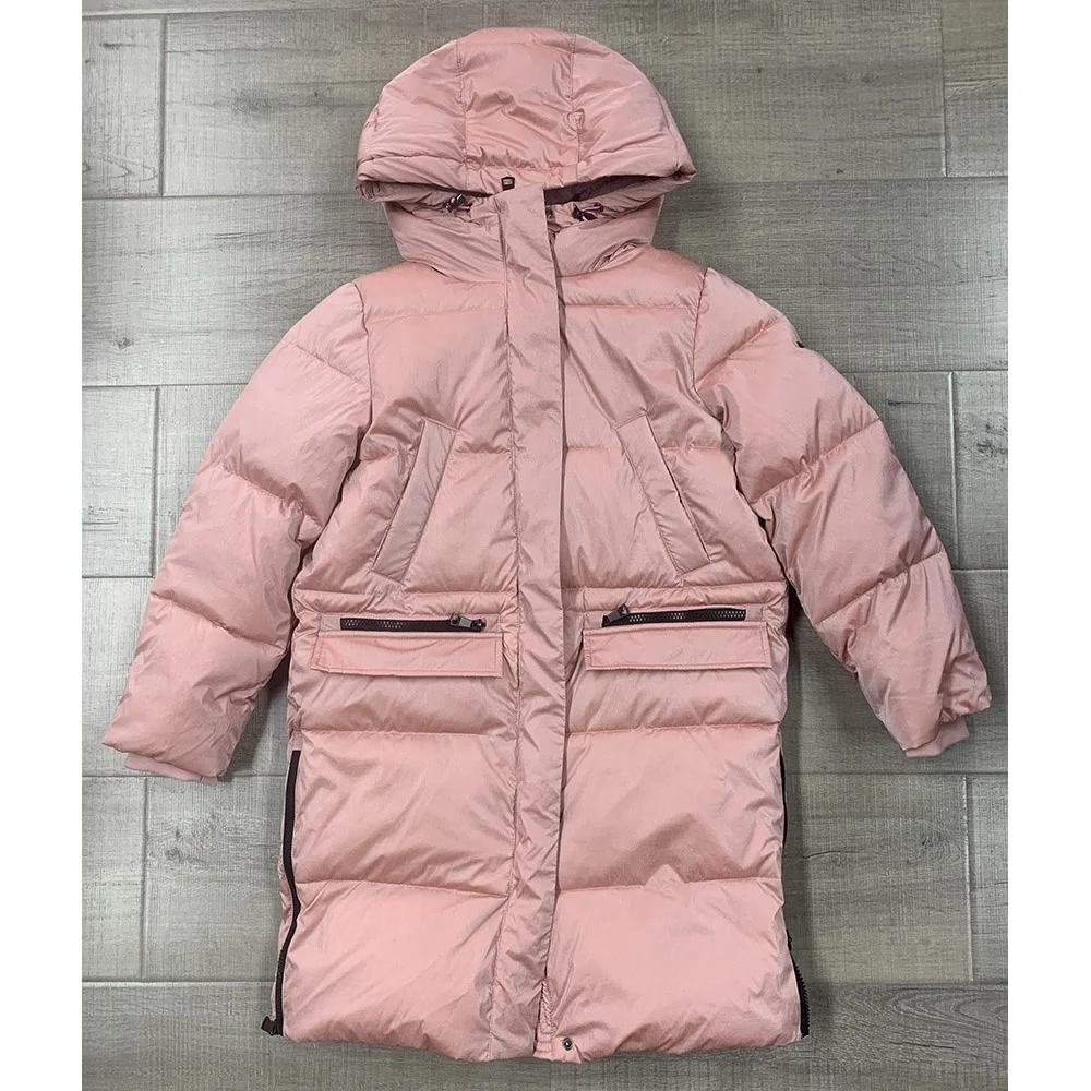 girls padded long coat