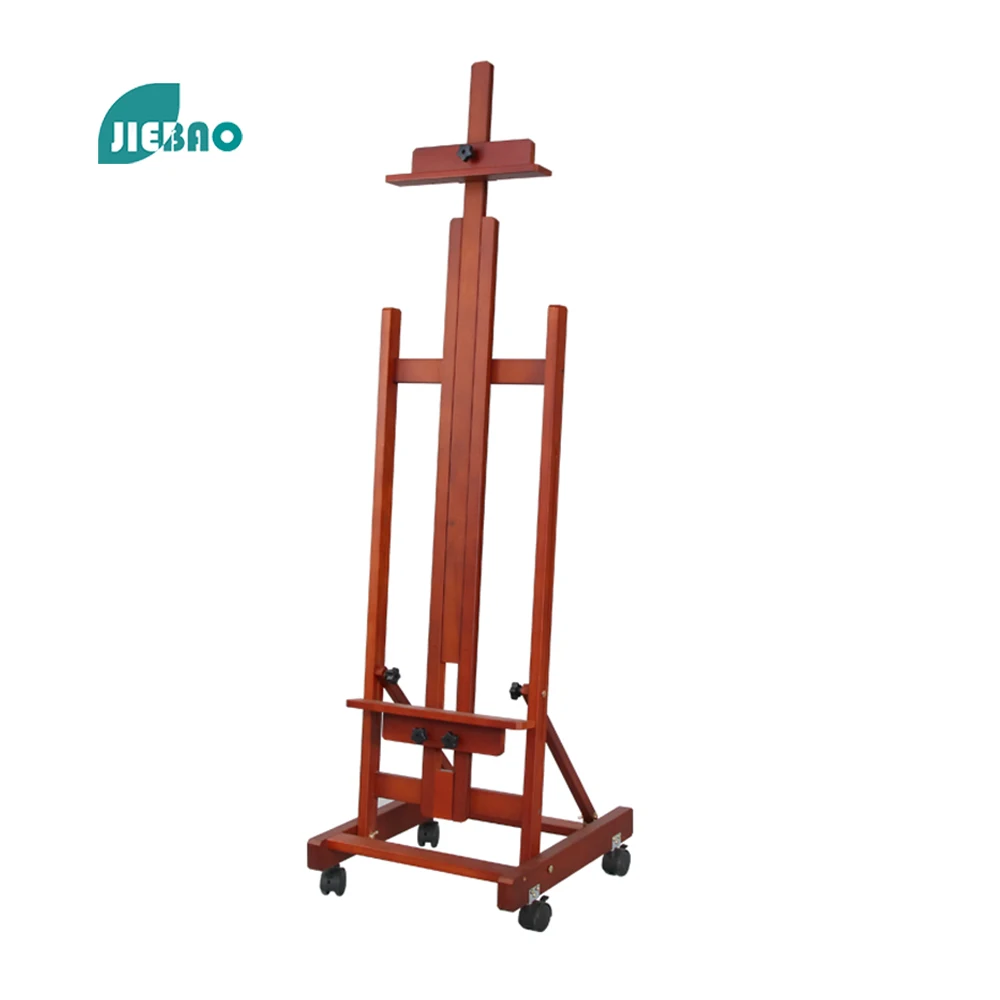 Оптовая продажа профессиональных высококачественных мастерских студийных напольных стоек для французского рисования Деревянные Художественные мольберты для рисования