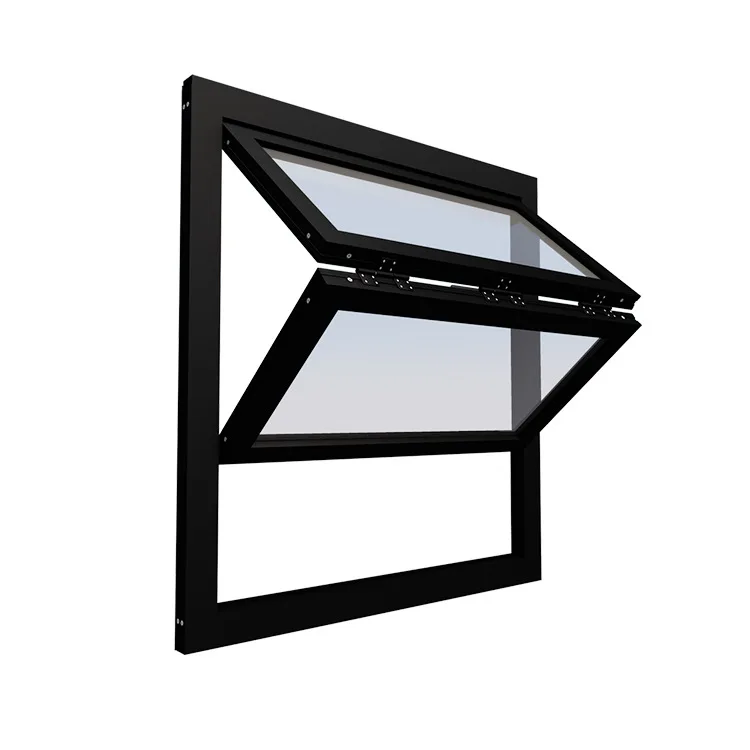 Aluminium Tempered Glass Bi Folding Windows Horizontal Folding Local