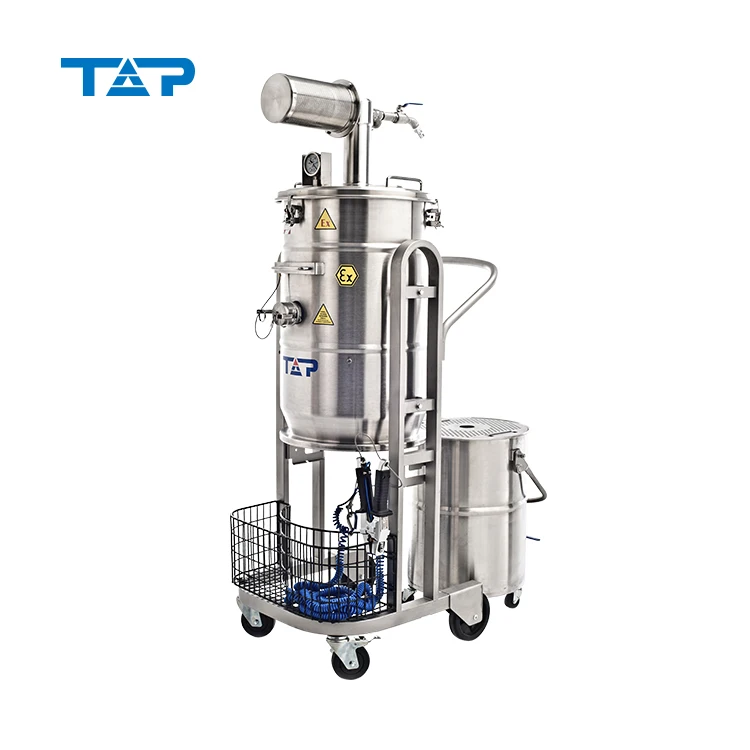 TOP TEX1 Series ATEX Approved High Class Industrial Pneumatic Vacuum Cleaner for Zone 1 Zone 21