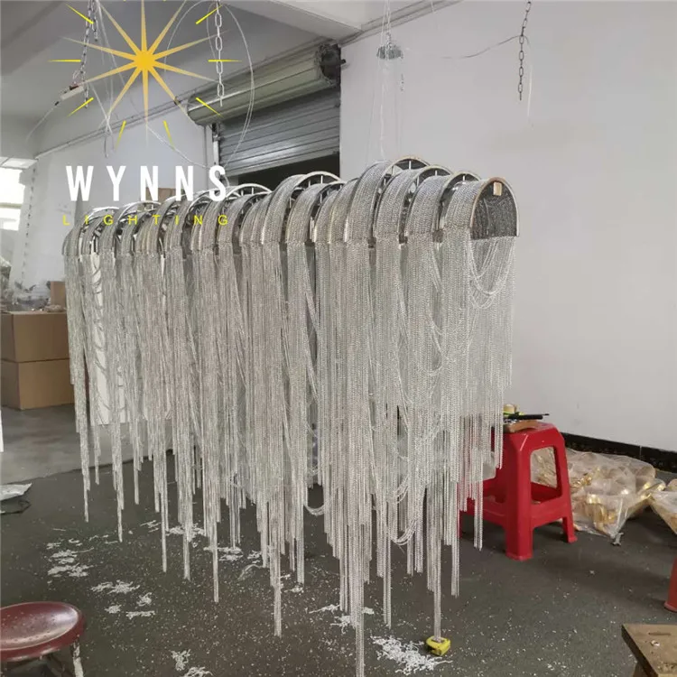 Atlantis chain chandelier Modern Living Room luxury led home Aluminium Pendant  Lighting