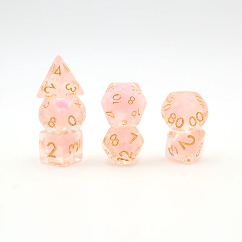 Daus de joc de resina transparent de 16 mm d'alta qualitat personalitzats amb opcions de 12 i 20 cares amb aspecte vellutat