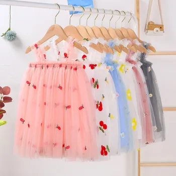 2022 Hot Selling Summer Dresses Summer Multi-colors Children Girls Party Dress Baby Dress