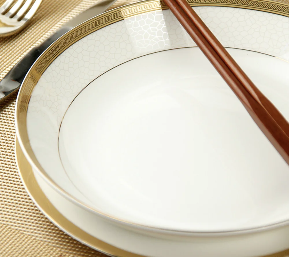 28pcs Bone China Tableware Set  Creative Household Korean Dish Set