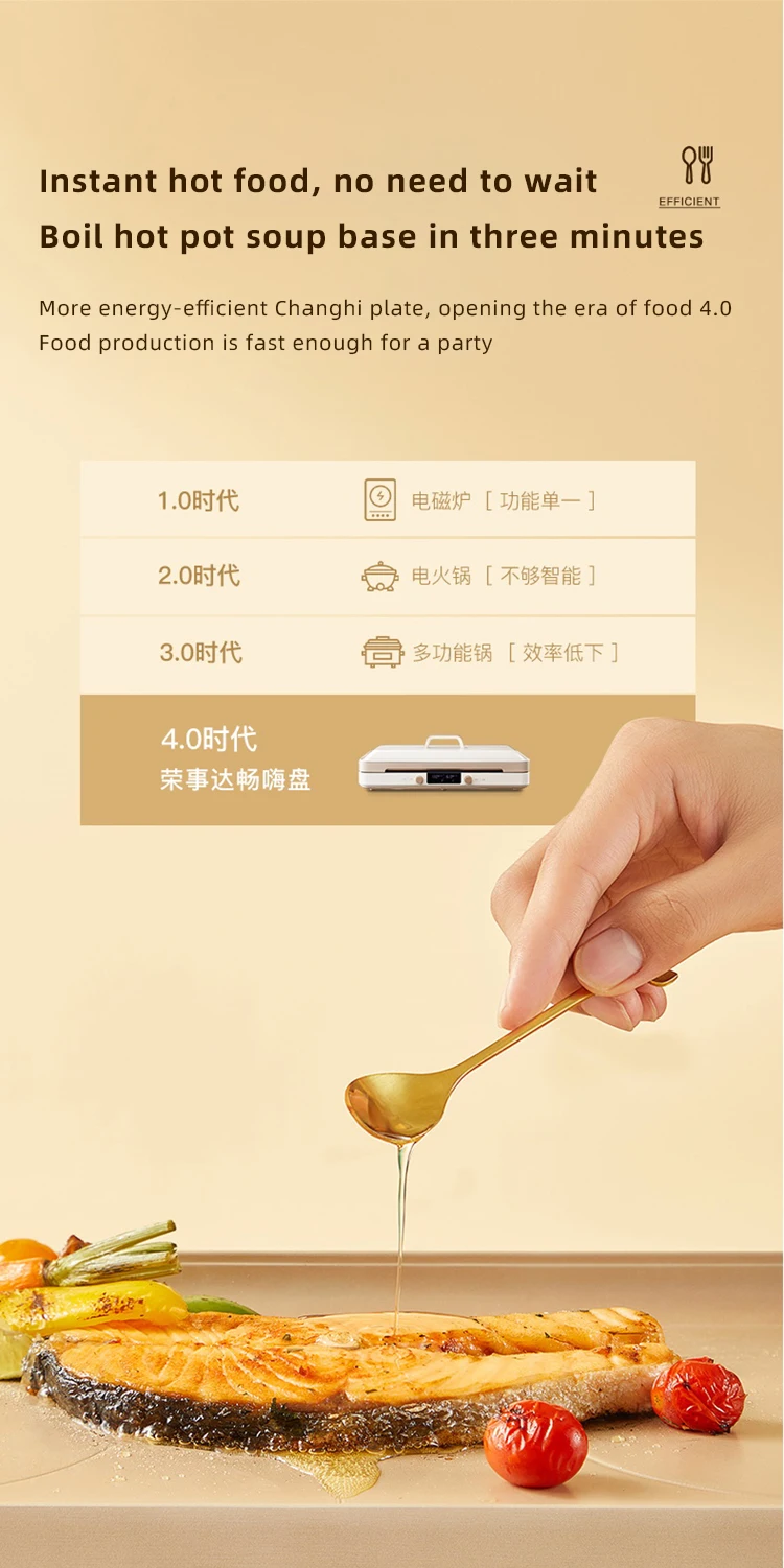 Wholesale New Design Ih Multifunctional Cooking Plate Doubleheaded