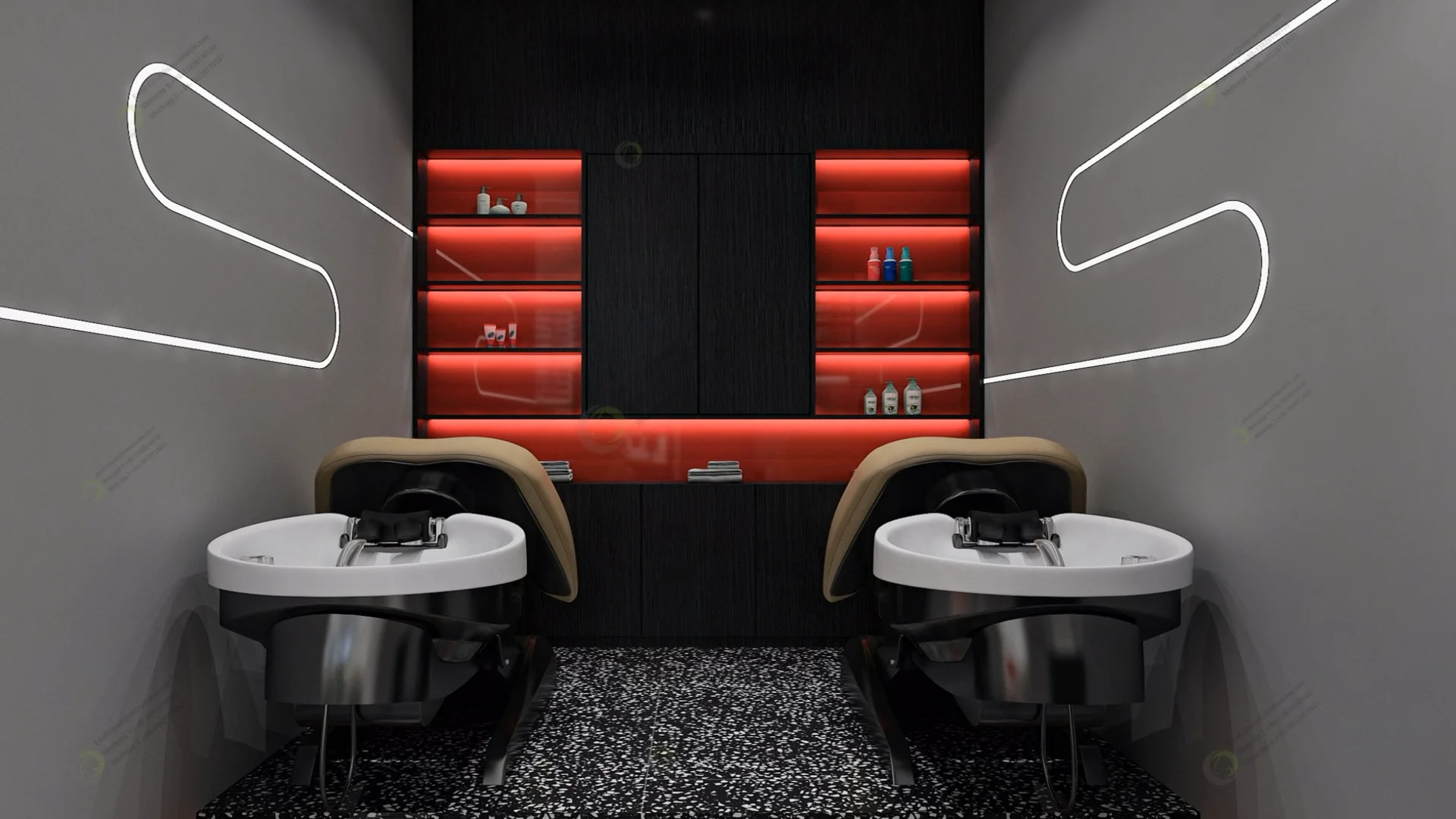 Fashion Design Beauty Salon Display Make Up Stand Showcase