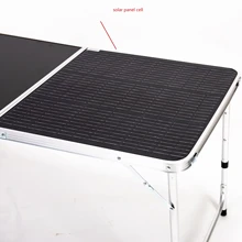 Folding Table With Solar Panels Foldable Portable Solar Panel 120W 20.9V with High-Efficiency Monocrystalline Solar Cells