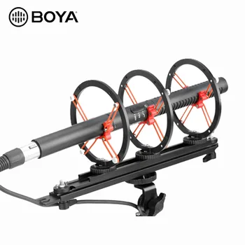 BOYA BY-WS1000 Professional Furry Outdoor Microphone Windscreen Windshield and Suspension System for Most Shot Gun Microphone detail image