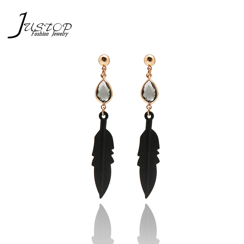 Handmade Natural Feather Shape Earrings - Boujee Boutique