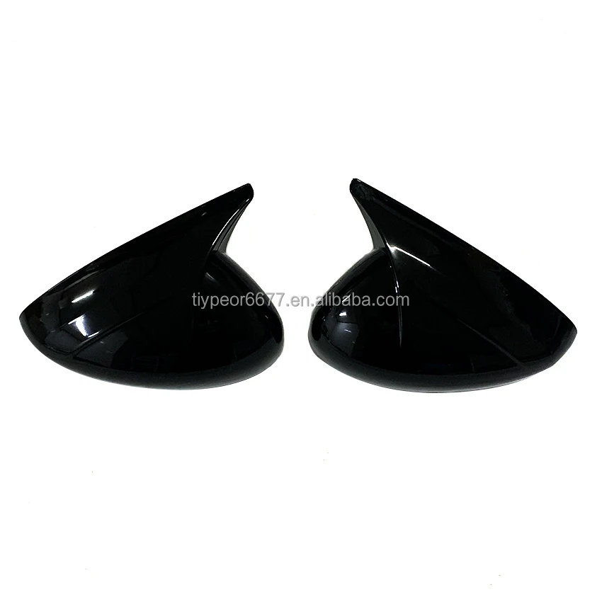 product for peugeot 208 308 508 2008 gloss black ox horn tiypeor side rearview mirror cover caps tiypeor-6