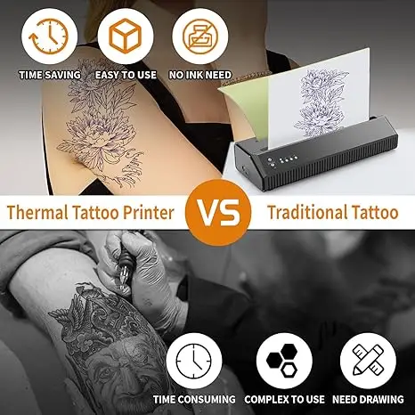 MHT-P8008 Tattoo Thermal Printer - Portable & Versatile