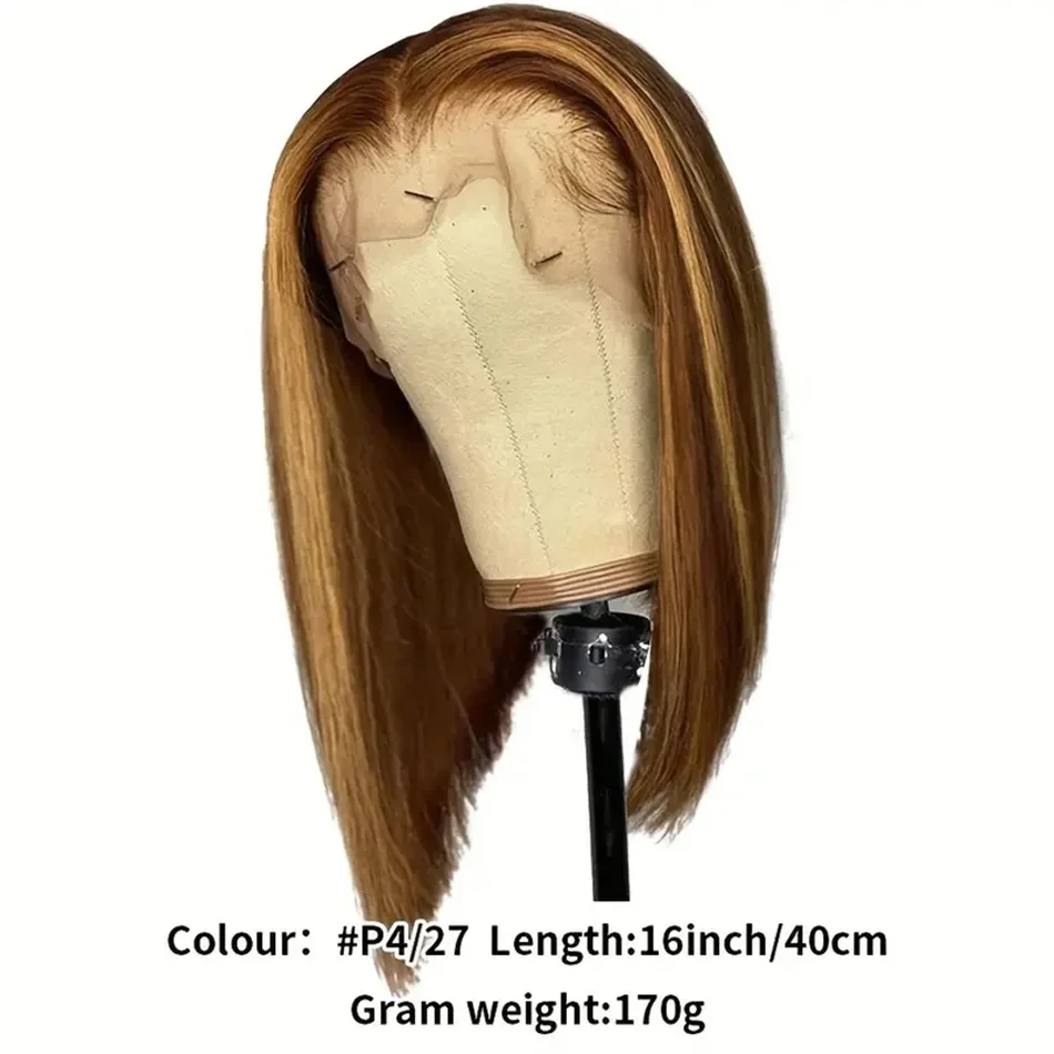 Bob Wigs Capelli umani 13X4 Pizzo Parrucche brasiliane lisce 100% capelli umani di qualità_voghion.com