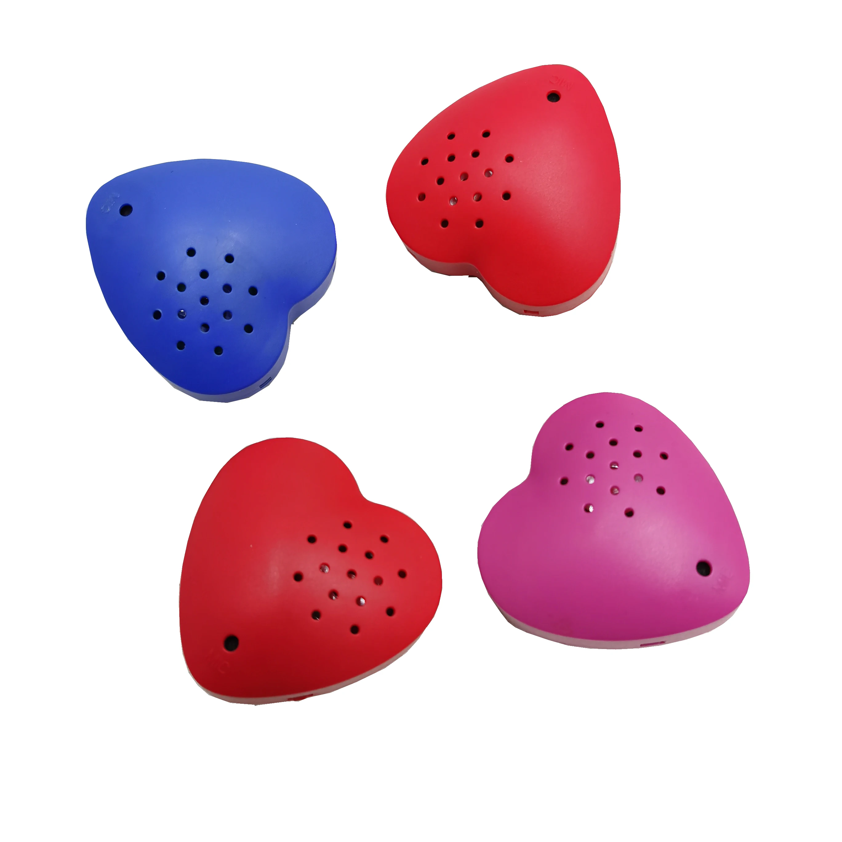 Heart Shape Recordable Heartbeat Sound Voice Music Chip Recorder Box Module  Button for Plush Toy ,stuffed Animals ,doll and Kids