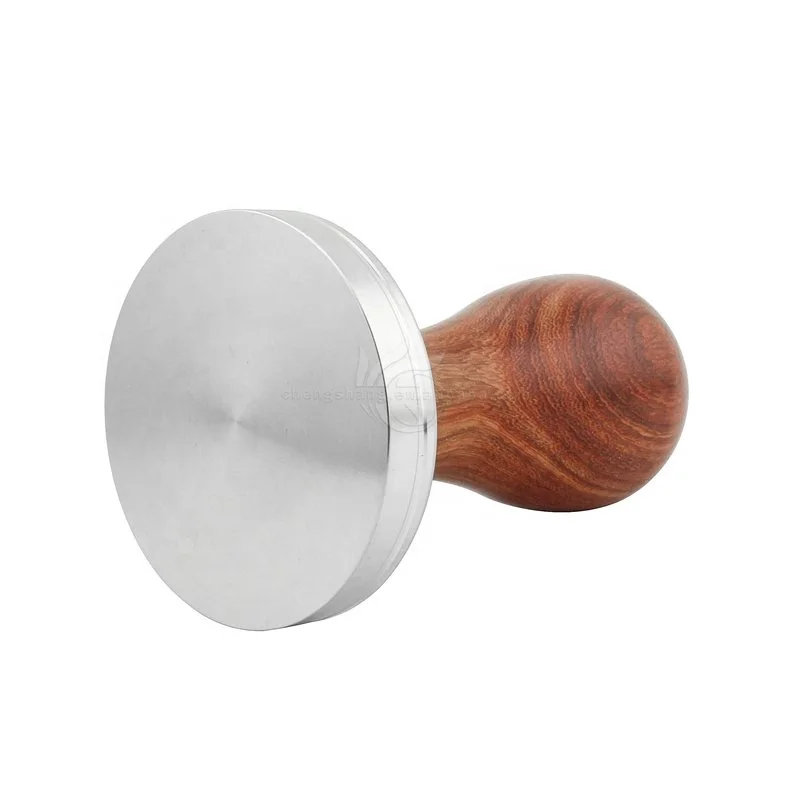 Coffee Tamper Base Stainless Steel Espresso Dispenser Coffee Bean Press Hammer Tool - 58mm