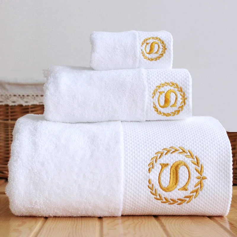 Made in China Cheap Price White 100% Cotton Custom Logo Towel Gift